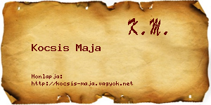 Kocsis Maja névjegykártya
